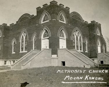 Moran, KS United Methodist Church built in 1914