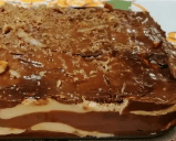 pastel de galleta crema pastelera pasteleria queti