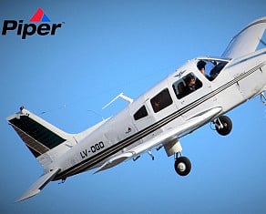 Aeronave LV-OGD propiedad del Aeroclub Río Gallegos