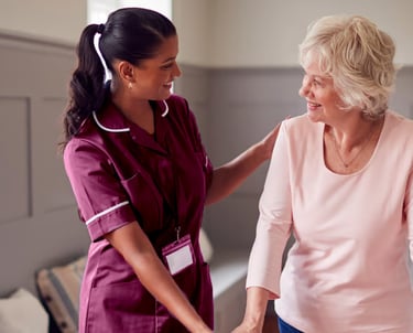 AMG Nurse and patient