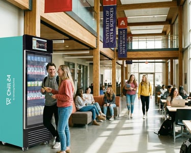 學校與大學校園 AI 智能自動販賣機