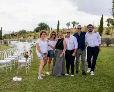 Team at a wedding curated by Francesco Luxury Travels Villas Weddings Honeymoon
