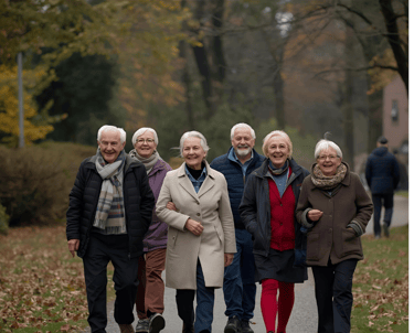 Un groupe de seniors à Mettray