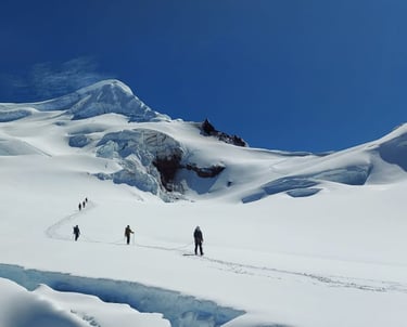 descending from Antisana summit