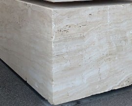 Blok kamienia, blok kamienny trawertyn włoski Bianco