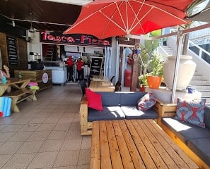 Tasca Pizza right next door to Gone Surfing holiday studio apartment