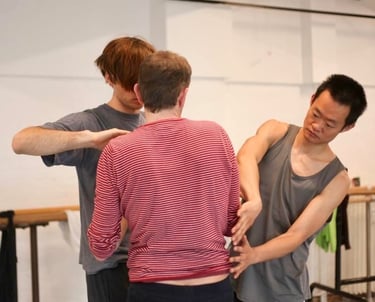 guys doing an intimacy activity