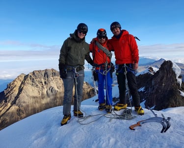 on the summit of Iliniza Sur