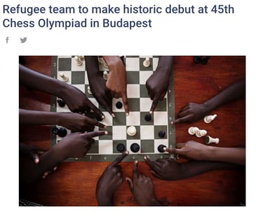 Refugee team to make historic debut at 45th Chess Olympiad in Budapest 