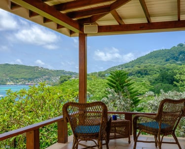 Stunning views from the outdoor deck