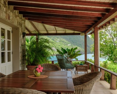 Incredible views from the deck, perfect place for outdoor dining