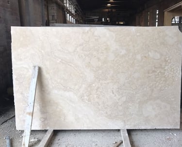 White Travertine Slabs