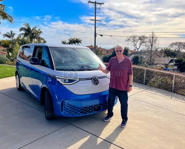 VW ID.Buzz 2025 Blue and white