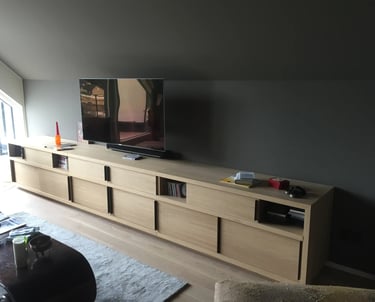 menuiserie meuble TV sur mesure belgique
