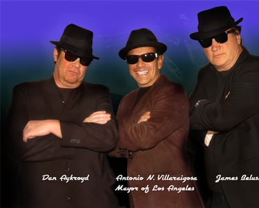 The Blues Brothers circa 2010 with LA Mayor