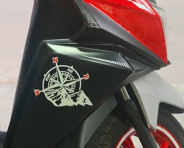 bike sticker by mn rubber stamp