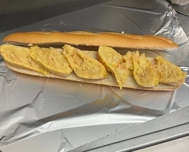 bocadillo de tortilla de patatas