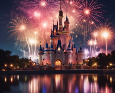 Enjoy fireworks over Disney's Cinderella Castle with a custom Disney travel package