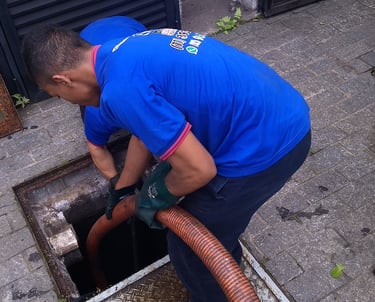 sucção de fossa séptica