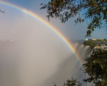 moonbow over the Victoria Falls