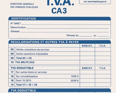 formulaire régime de TVA