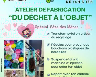Faire un don atelier de recyclage, Plastnat, asso 