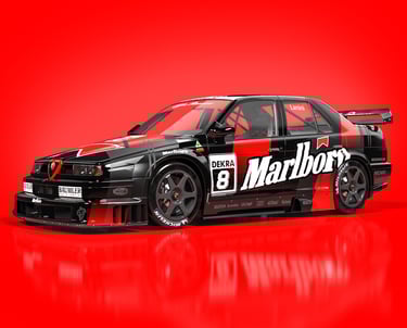 livery de Marlboro del coche DTM Alfa Romeo 