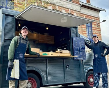 Le foodtruck Roule Galette sur son emplacement habituel