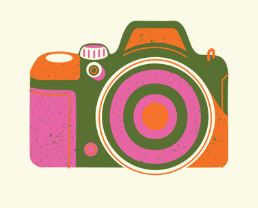 a camera with a camera on it for content creation