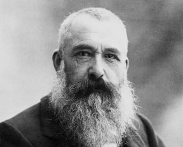 Photographic portrait of the French impressionist painter Claude Monet by Nadar