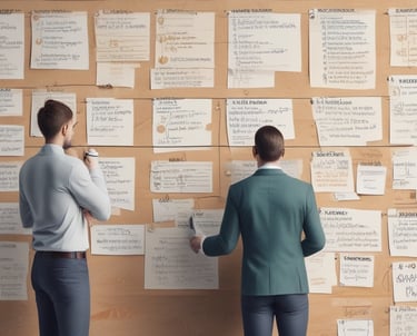 A floating, white, rounded square shape with a stylized 'B' logo and the word 'BAJAJ' on a dark blue background.