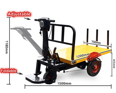 Wide Heavy Duty Electric Handling Trolley