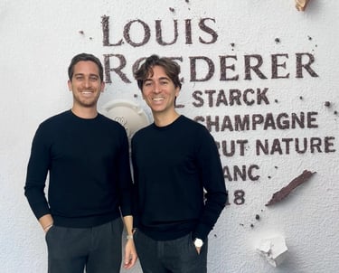 Thibault & Arnaud Dj percussion performance haut de gamme pour soirée Louis Roederer à Paris