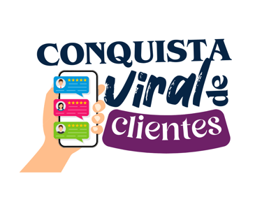 a person holding a cell phone with the words conquista vita vita