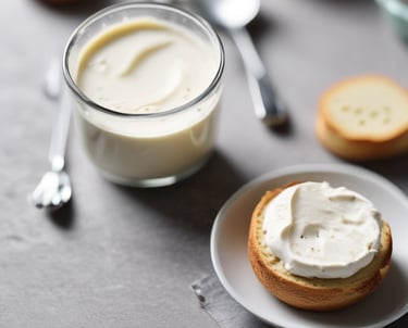 copinho de requeijão e biscoitinho