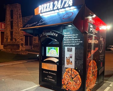 Kiosque pizza de nuit