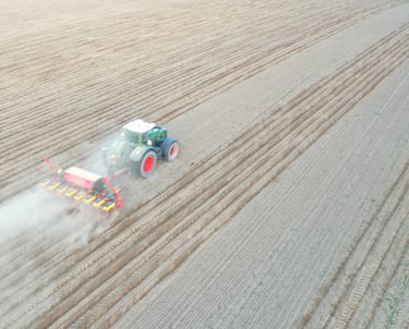 Praca siewnika punktowego