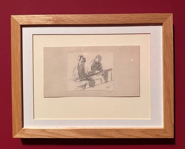 Two Figures Drawing, 1917, pencil on paper ©16mag