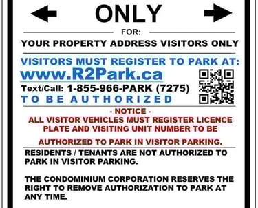 Parking Sign Packages Available