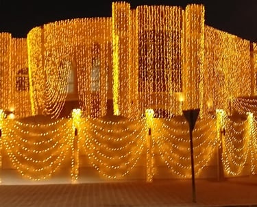 Dubai Villas lights decoration