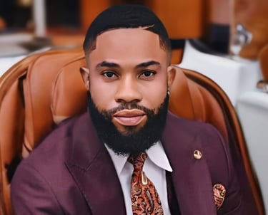 a man in a suit and tie with a beard