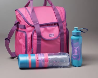An assortment of dance accessories displayed attractively.