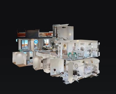  Matterport 3D home tour showcasing a detailed digital model of a property for virtual tour