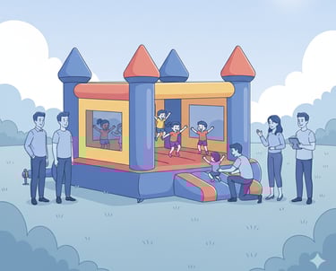 Alquiler inflables recreación niños