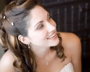 Wedding hair styling