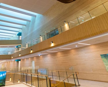 EWHA Hospital in Korea, Brown Travertine Tiles