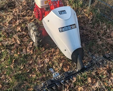 Foto des Balkenrasenmähers