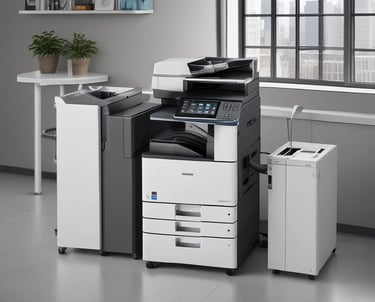 a machine that is cutting a sheet of paper
