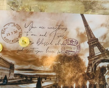 Mixed media collage