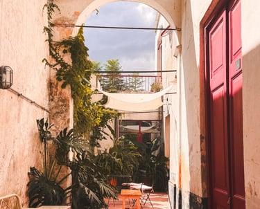 Passage in Colonia in Uruguay, South America